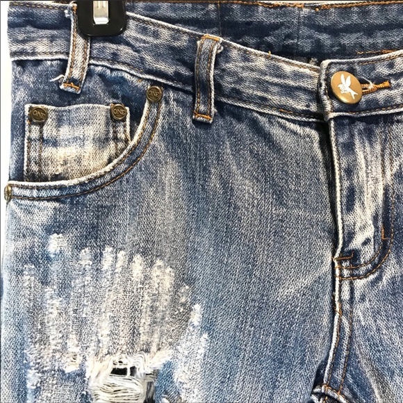One x One Teaspoon Trashed Free Bird Skinny Jean - Picture 6 of 9